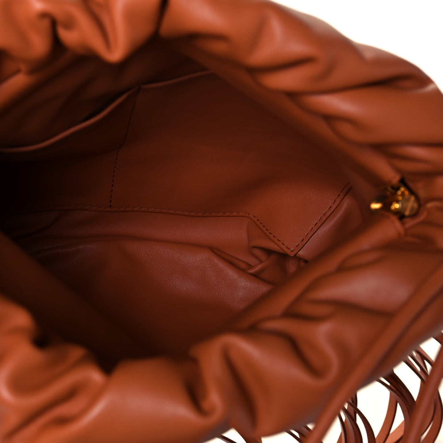 Nappa The Fringe Pouch Shoulder Bag Clay