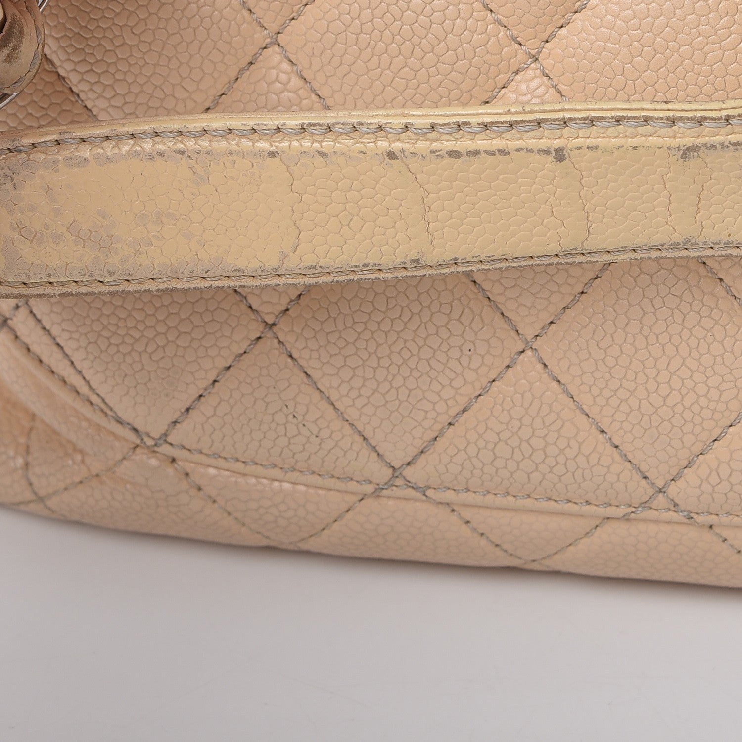 Chanel Caviar Quilted Grand Shopping Tote GST Beige Clair 25 of 33