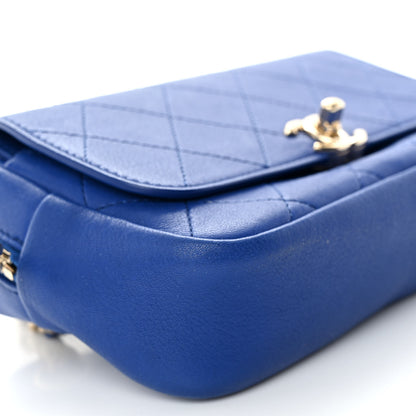 Chanel Calfskin Casual Trip Waist Bag Blue 8 of 9