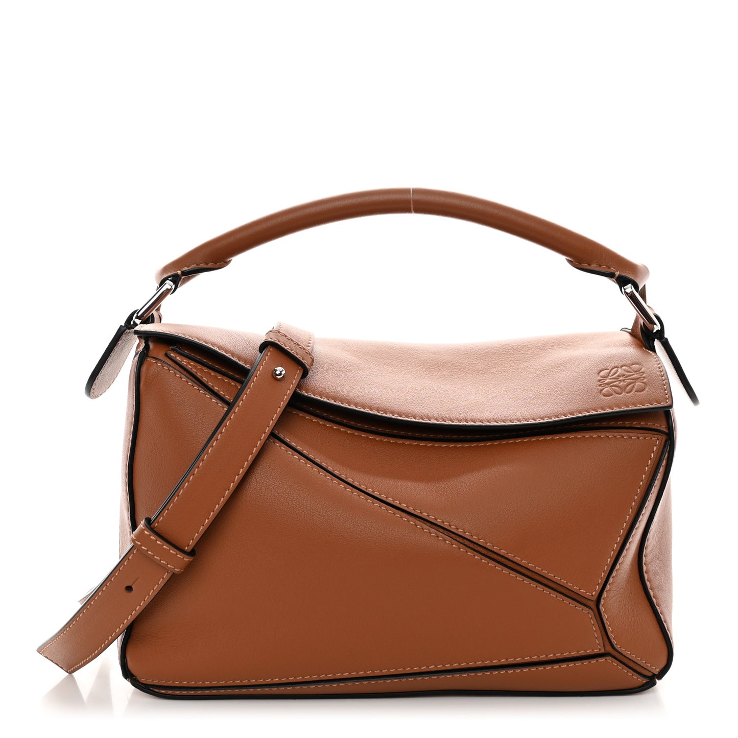 Calfskin Small Puzzle Bag Tan