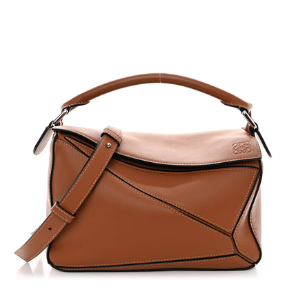 Loewe Calfskin Small Puzzle Bag Tan 1 of 10