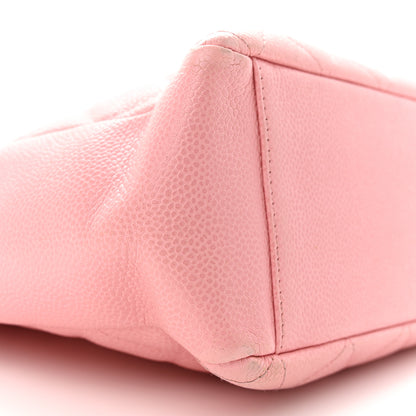 Chanel Caviar Quilted Petit Shopping Tote PST Pink 9 of 18