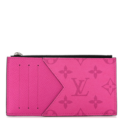 Louis Vuitton Taigarama Coin Card Holder Fuchsia 1 of 10