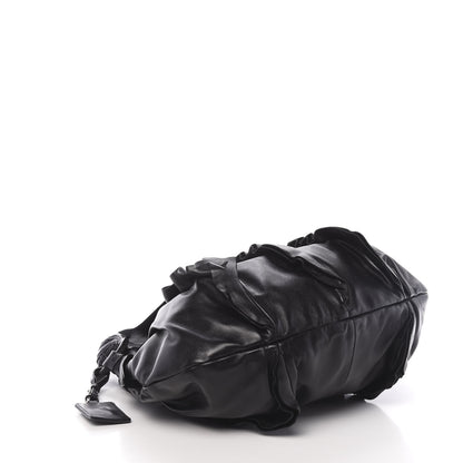 Prada Nappa Ruffle Bag Black 4 of 10
