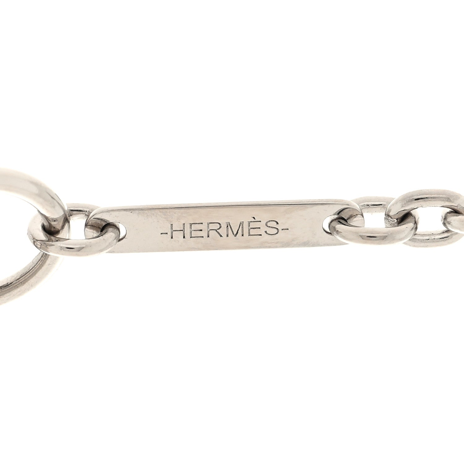 Hermes Buffalo Horn Lacquer Carrousel Necklace Etain 4 of 5