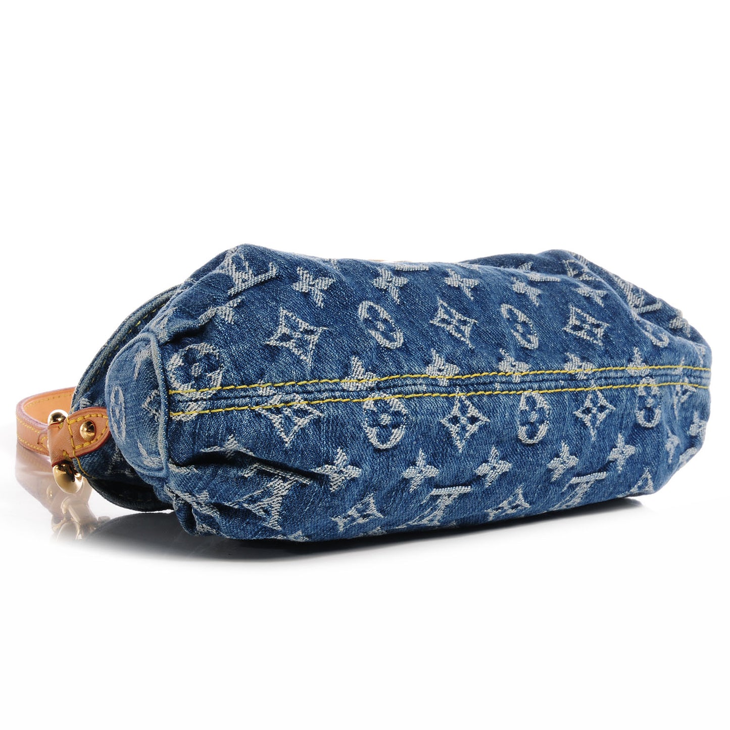 Monogram Denim Mini Pleaty Blue