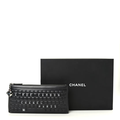 Chanel Metallic Calfskin Keyboard Pouch Black 10 of 10