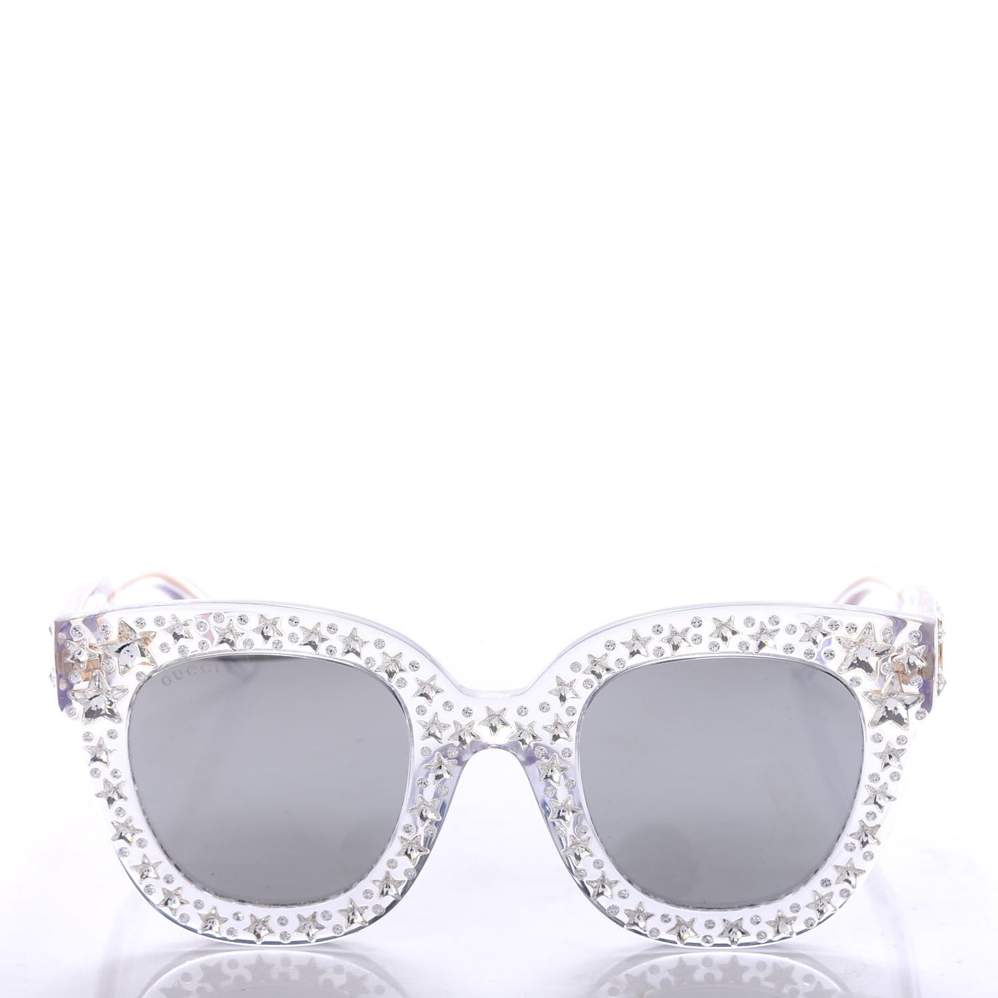 Acetate Crystal Oversize Mirrored Star Sunglasses GG0116S