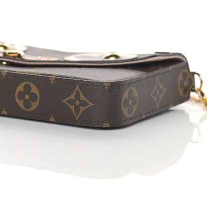 Louis Vuitton Monogram Valentine Dog Pochette Felicie Chain Wallet 12 of 15