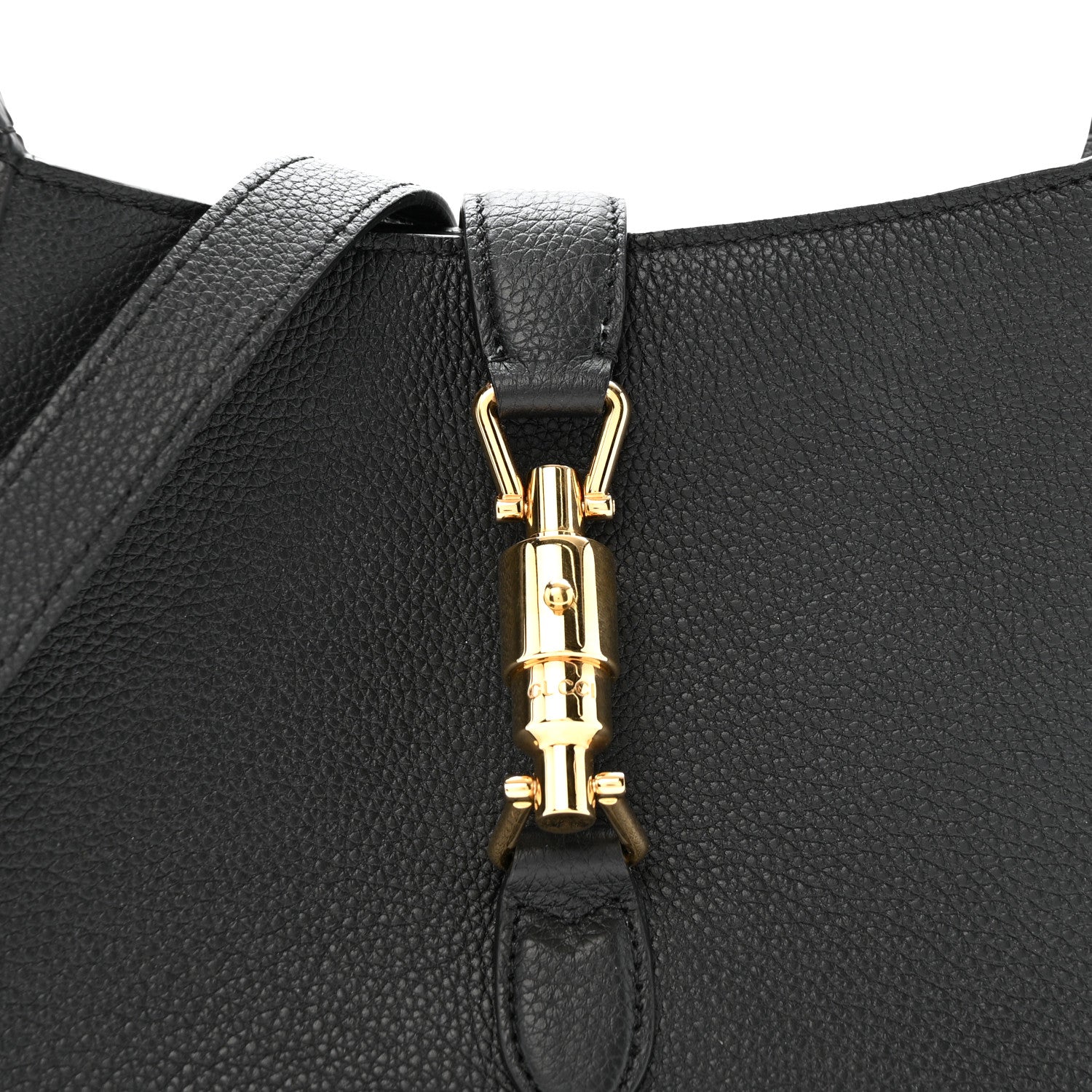 Gucci Pebbled Calfskin Small Jackie 1961 Hobo Black 8 of 11