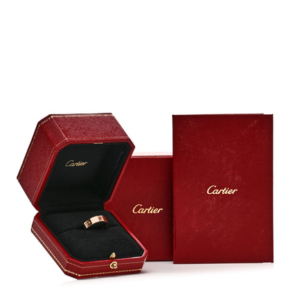 Cartier 18K Pink Gold Pink Sapphire 5.5mm LOVE Ring 54 6.75 5 of 5