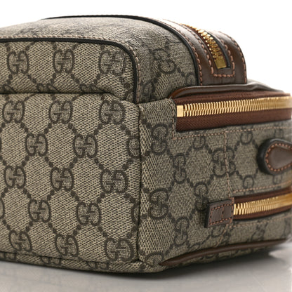 Gucci GG Supreme Monogram Azalea Calfskin Retro Interlocking G Multi-Function Bag Beige Ebony Brown Sugar 9 of 10