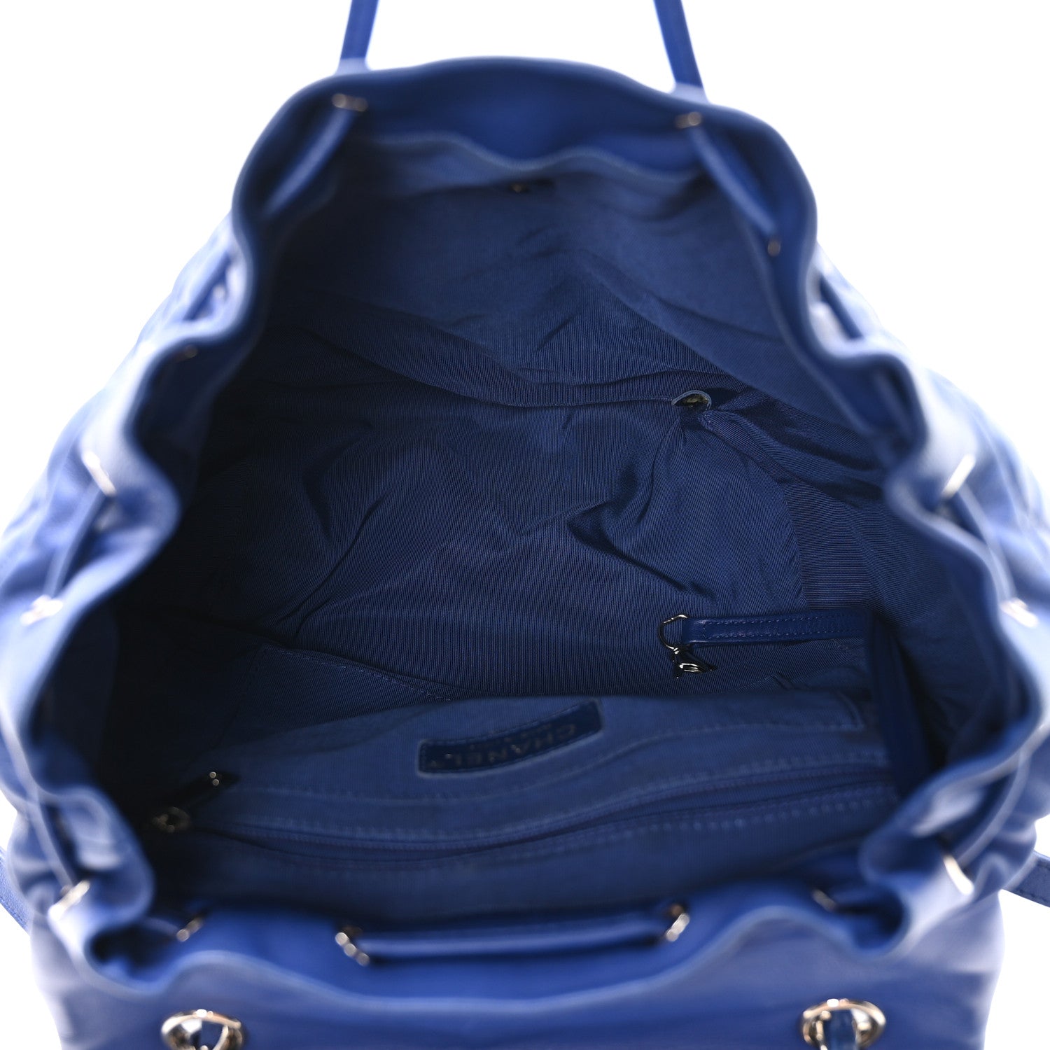 Chanel Lambskin Quilted Large Urban Spirit Backpack Blue 5 of 10