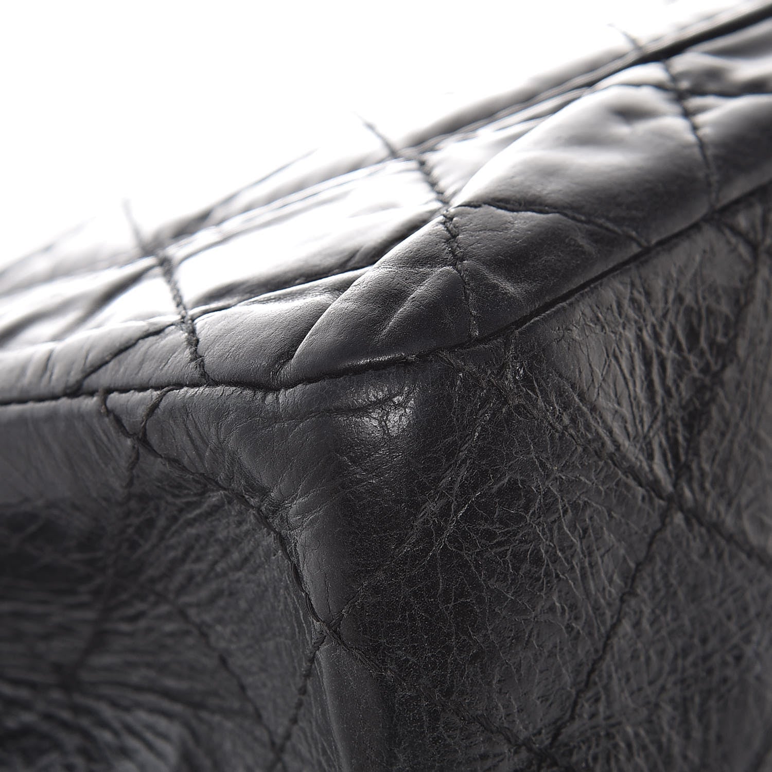 Chanel Glazed Aged Calfskin Quilted 2.55 Reissue 227 Flap So Black 11 of 11