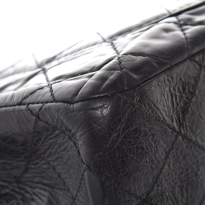 Chanel Glazed Aged Calfskin Quilted 2.55 Reissue 227 Flap So Black 11 of 11
