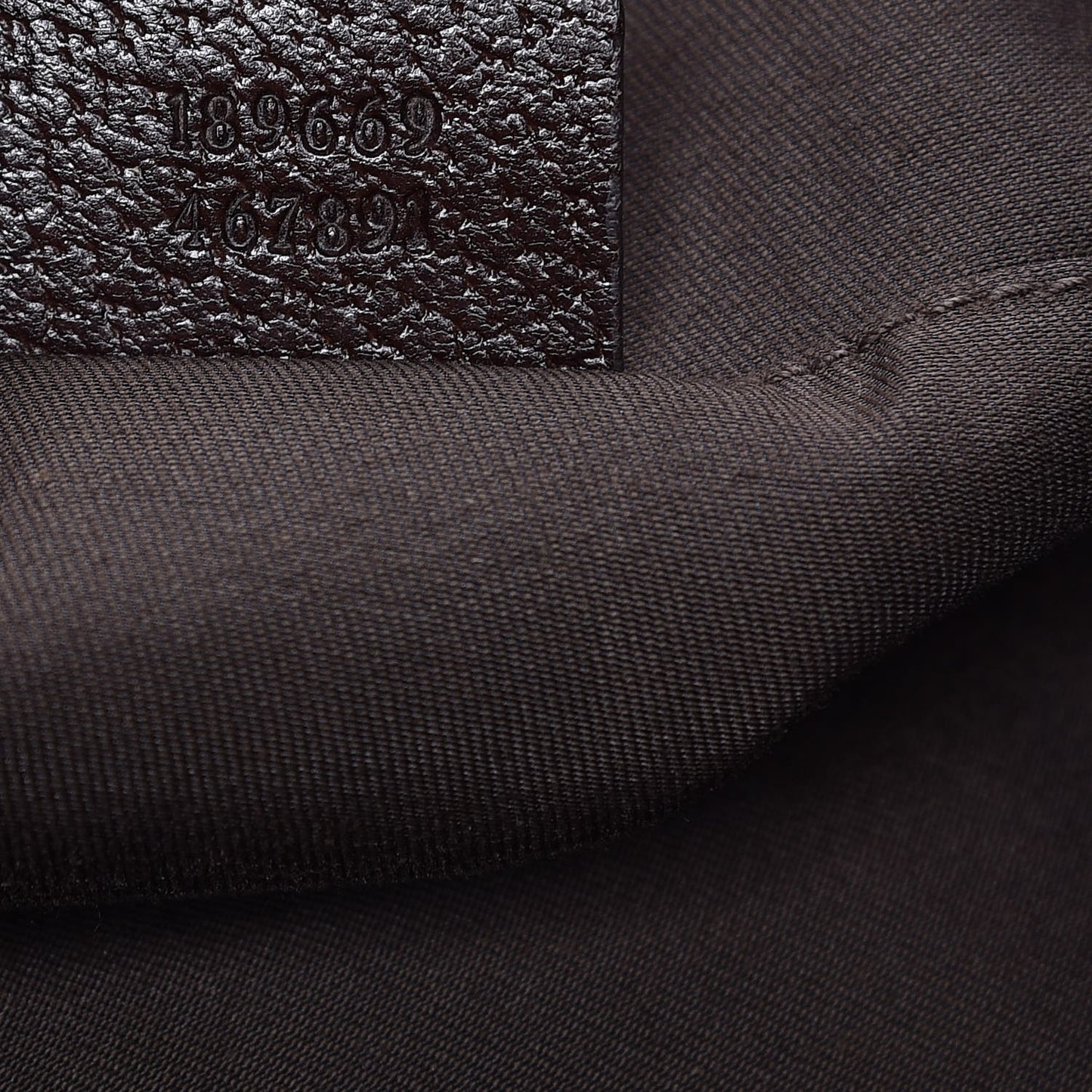 GG Monogram Medium Web Handle Vertical Tote Dark Brown