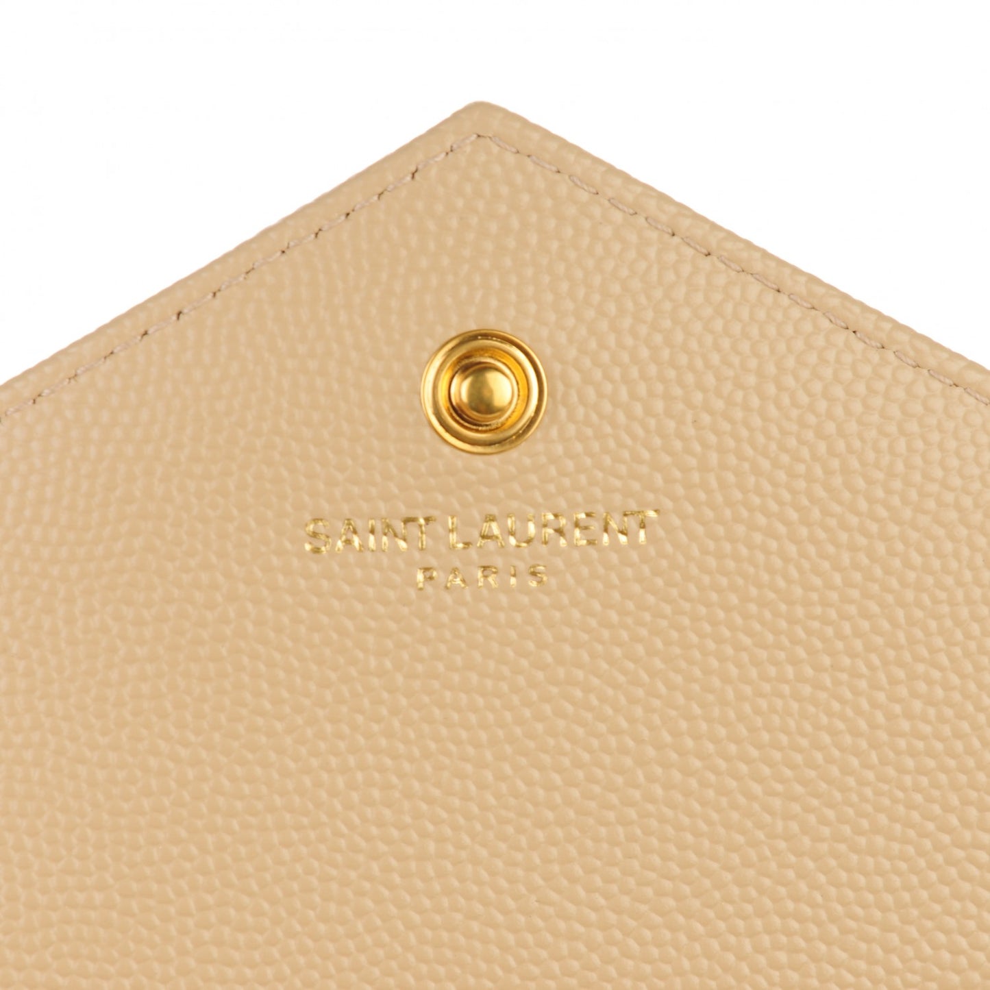 Grain De Poudre Matelasse Chevron Monogram Chain Wallet Deep Beige