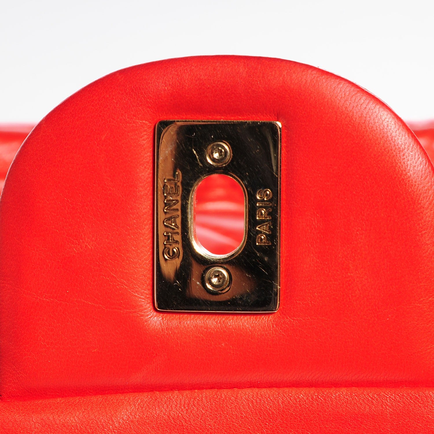 Chanel Lambskin Quilted Maxi Single Flap Coral 6 of 9