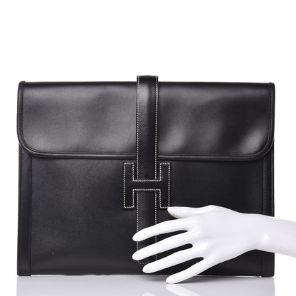 Hermes Box Jige GM Clutch Black 2 of 11