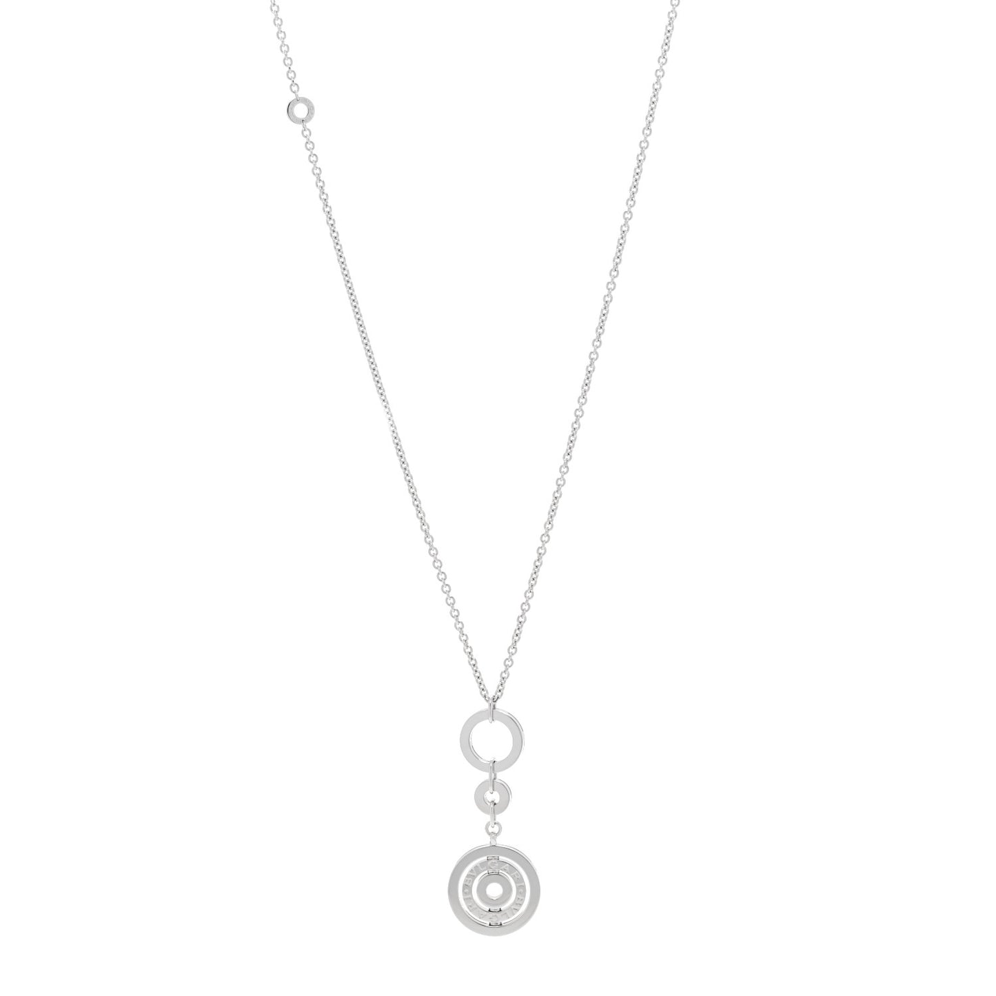 18K White Gold Astrale Cerchi Pendant Necklace
