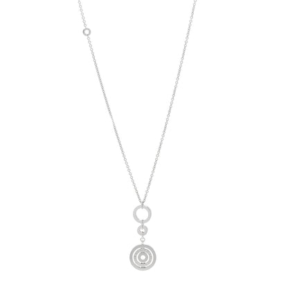 Bulgari 18K White Gold Astrale Cerchi Pendant Necklace 1 of 5