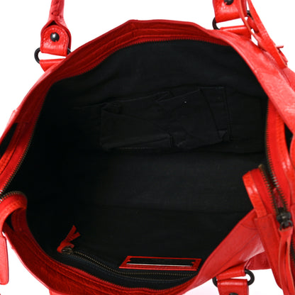 Balenciaga Agneau Classic Hardware City Rouge Coquelicot Rouge Braise 4 of 7