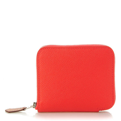 Hermes Epsom Silk'in Compact Wallet Rose Jaipur 1 of 8