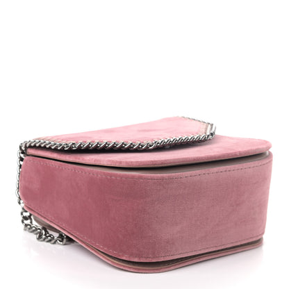 Stella McCartney Velvet Falabella Box Shoulder Bag Pink 3 of 4