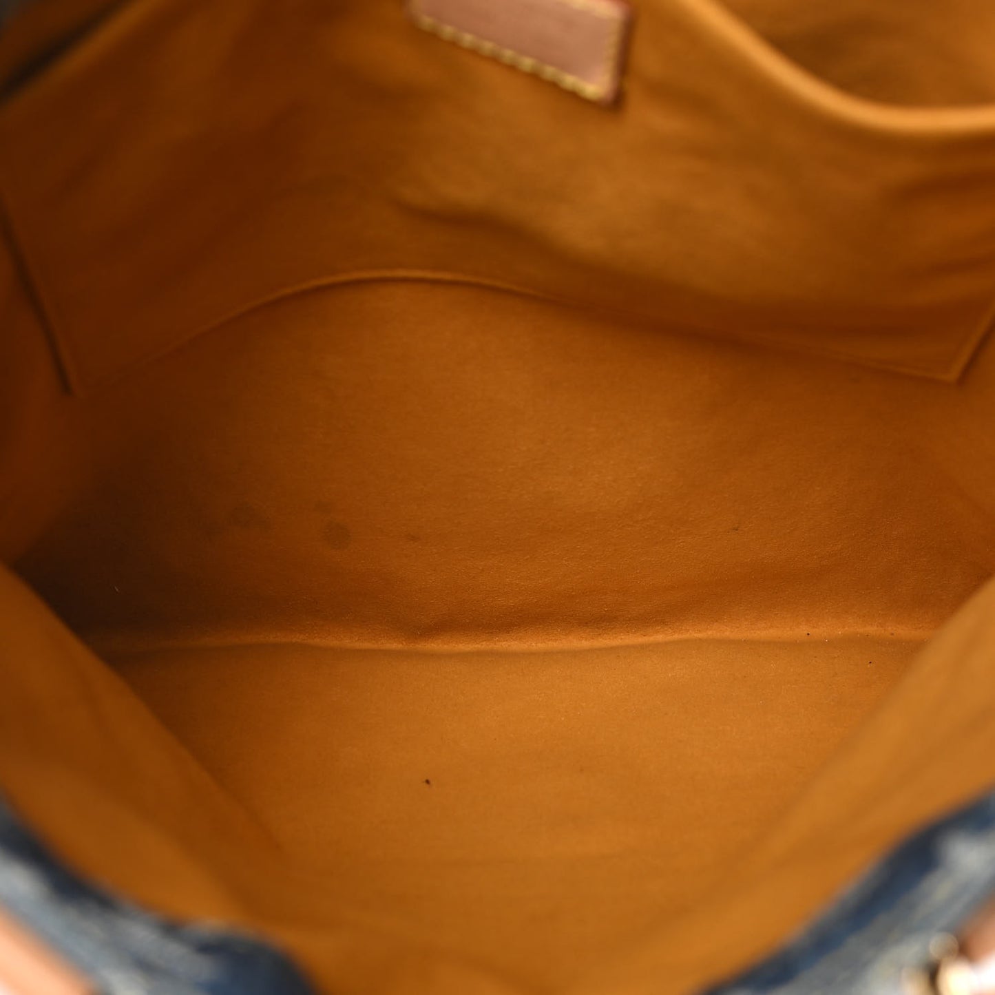 Monogram Denim Sac Plat Blue