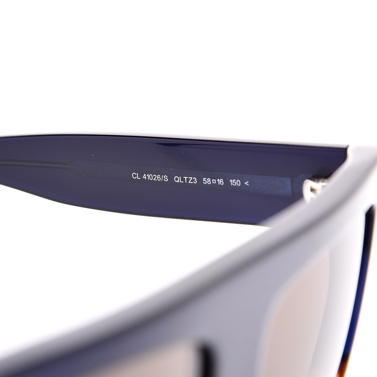Celine Acetate Shadow Sunglasses CL 41026/S Tortoise Havana Blue 5 of 7