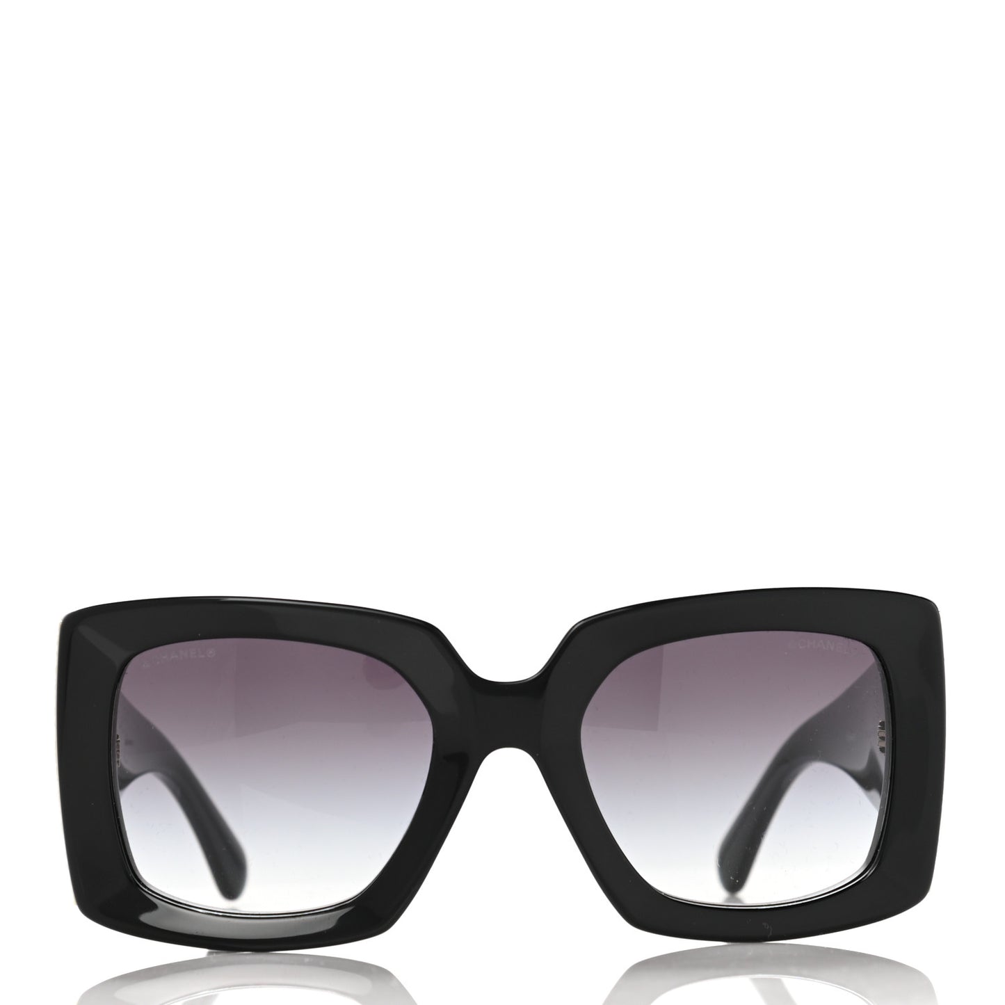 Acetate Rectangle Sunglasses 5435 Black