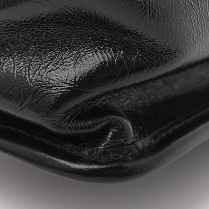 Saint Laurent Crinkled Calfskin Matelasse Monogram Baby Niki Chain Satchel Black 12 of 12