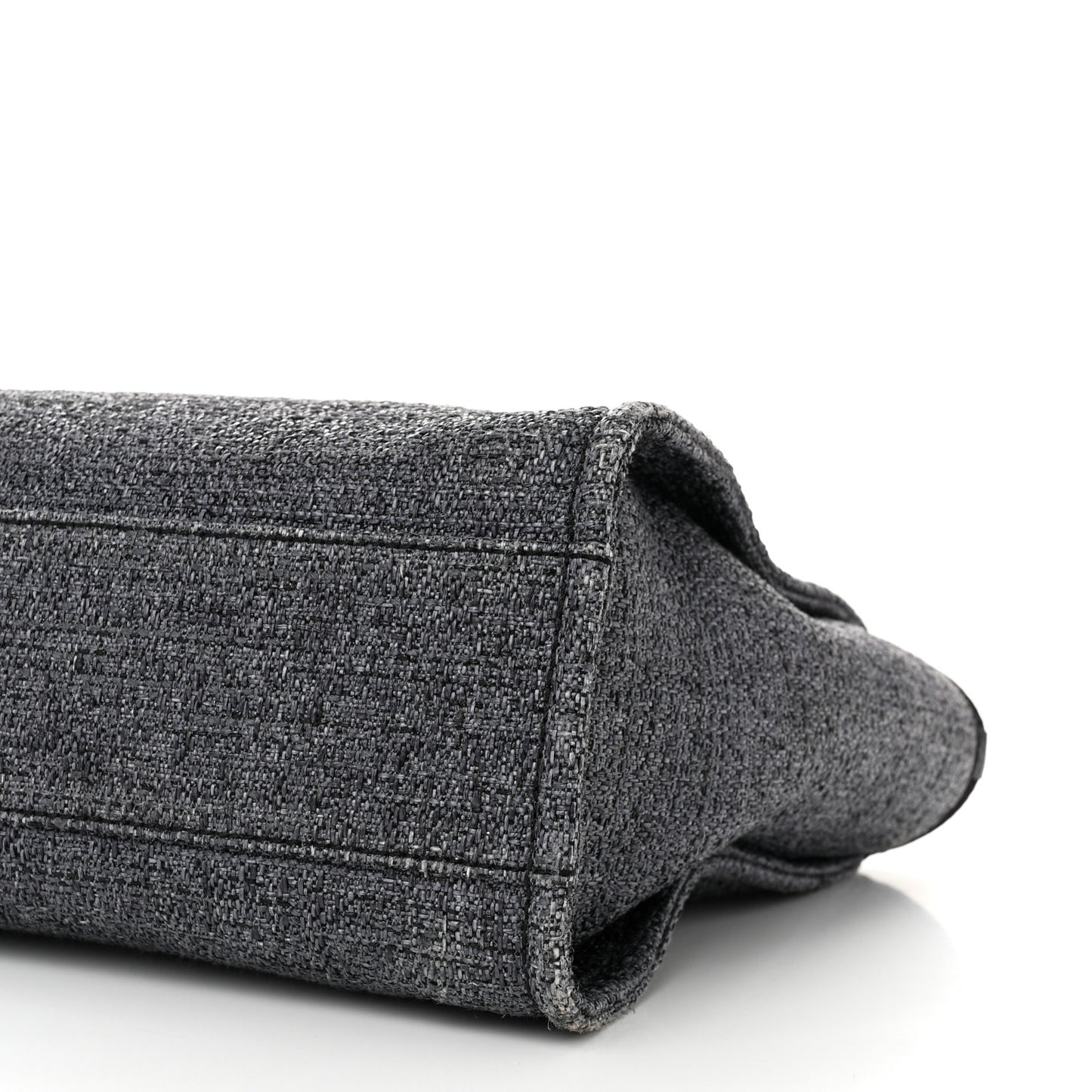Lurex Boucle Small Deauville Tote Black