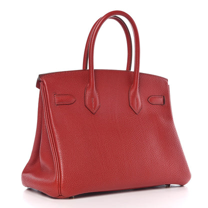 Hermes Togo Birkin 30 Rouge Garance 3 of 9