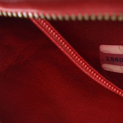 Chanel Lambskin Quilted Tassel Shoulder Bag Red 7 of 10