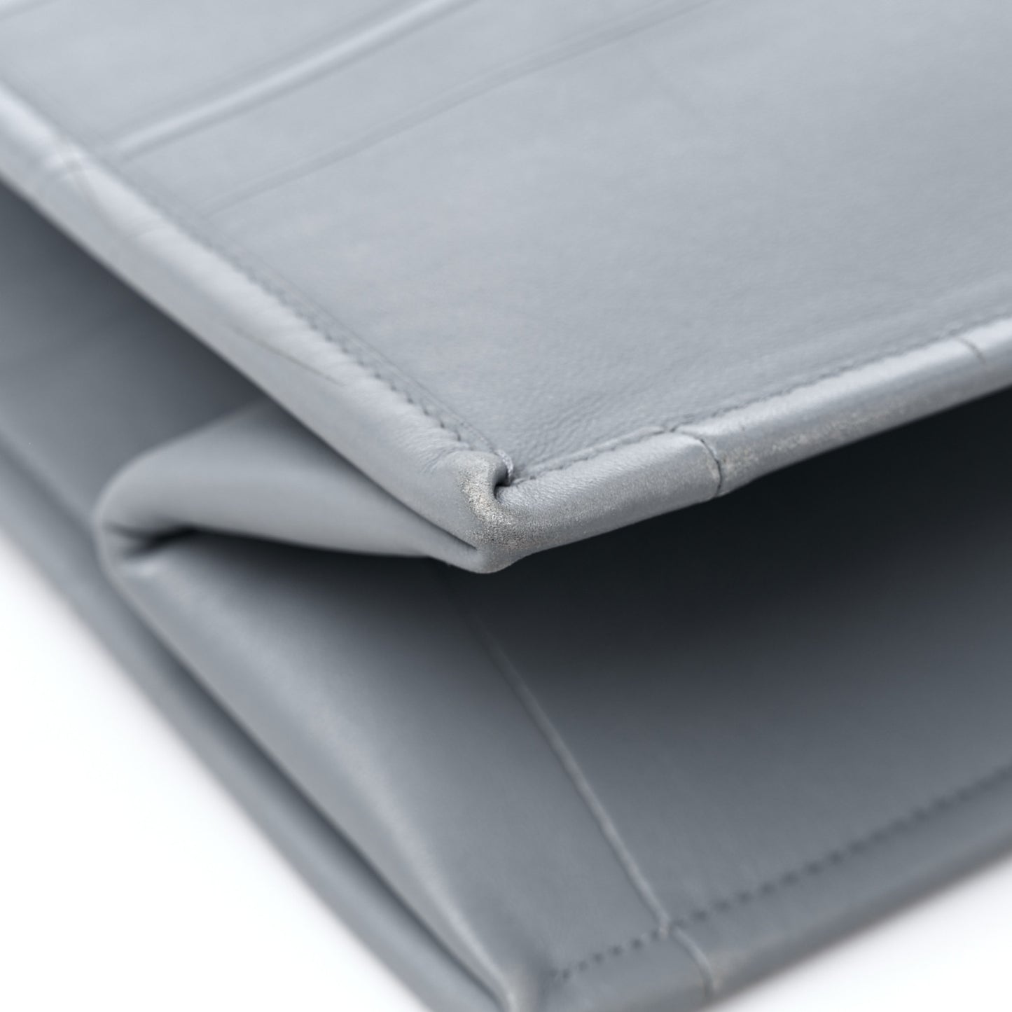 Calfskin Embossed Medium Book Tote Grey