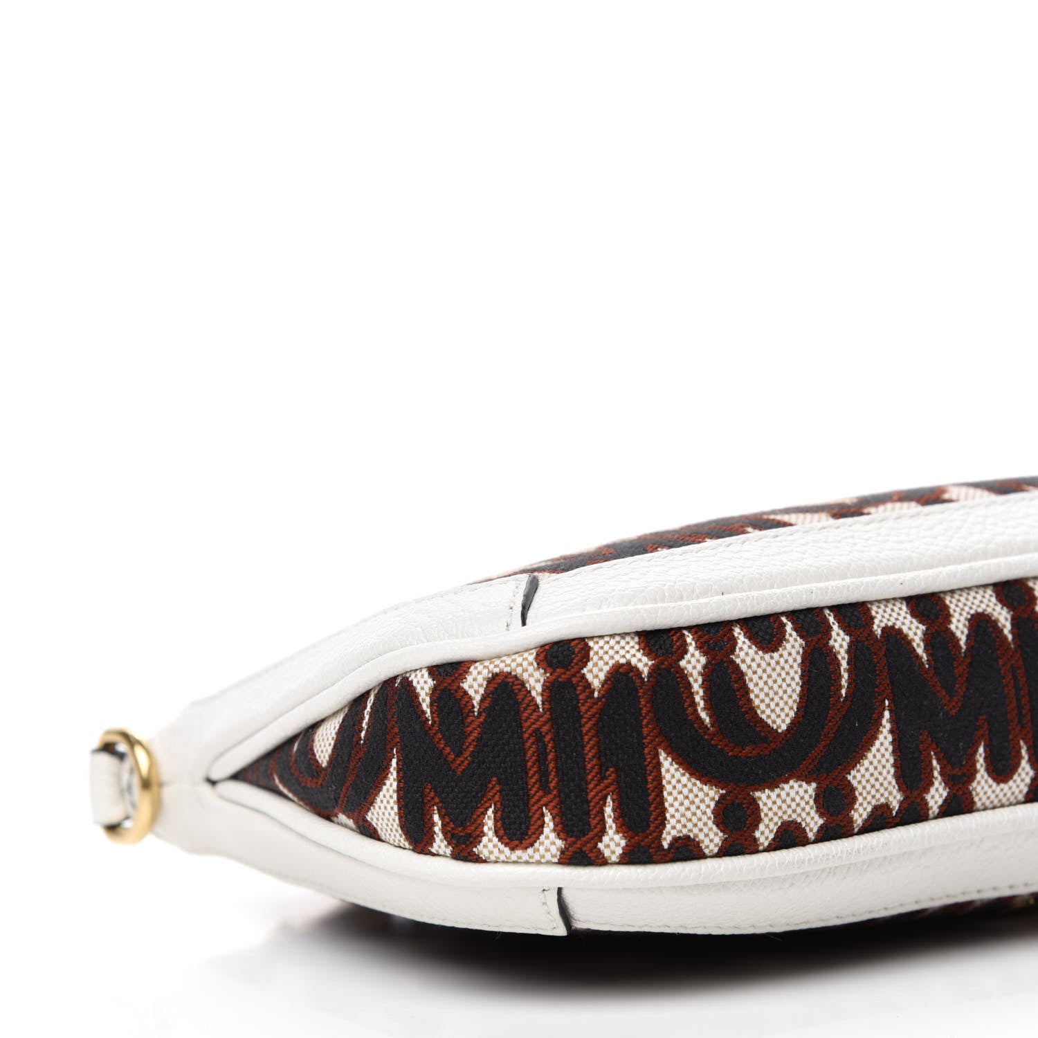 Miu Miu Jacquard Madras Logo Crossbody White 6 of 10