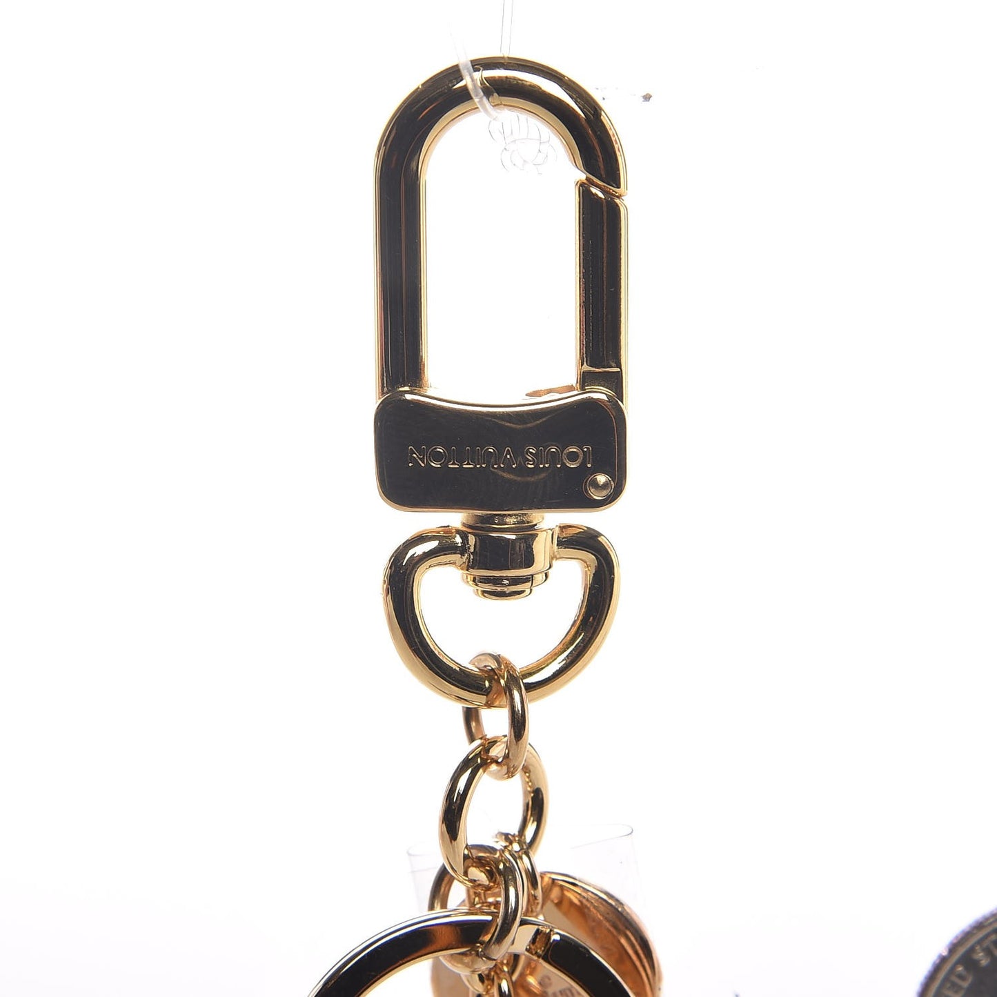 LV Facettes Key Holder Gold