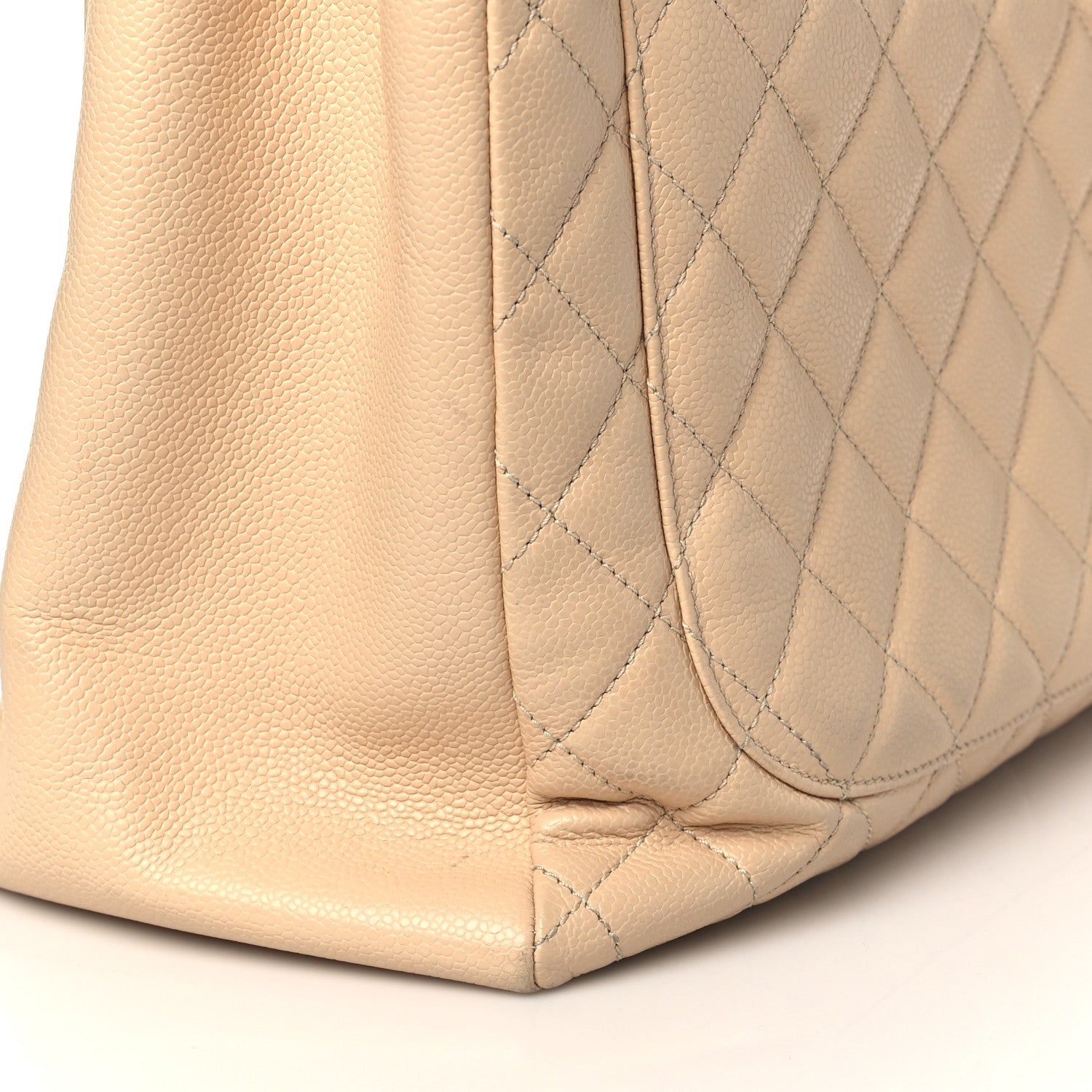 Chanel Caviar Quilted Grand Shopping Tote GST Beige Clair 13 of 18