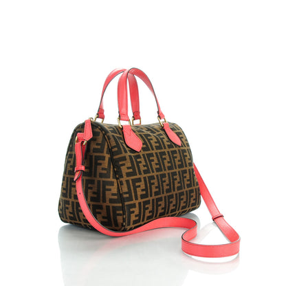 Fendi Zucca Vitello Elite Small Boston Tobacco Ecstasy 3 of 7