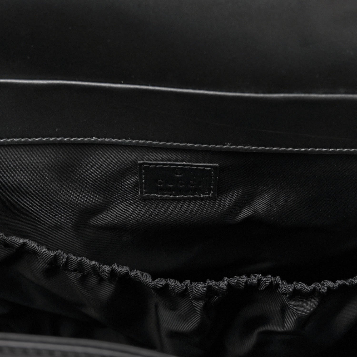 Gucci GG Supreme Monogram Web Messenger Diaper Bag Black Grey 7 of 10