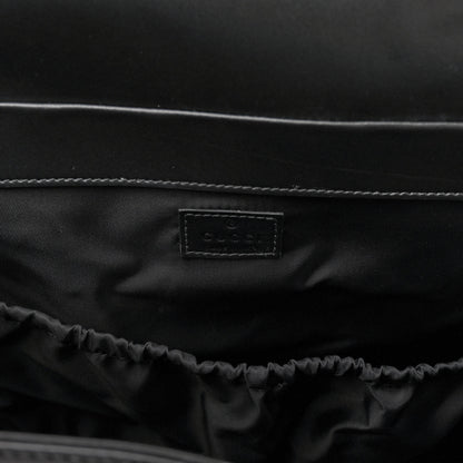 Gucci GG Supreme Monogram Web Messenger Diaper Bag Black Grey 7 of 10