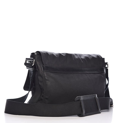 Gucci Canvas Web Medium Single Buckle Flap Messenger Bag Black 3 of 12