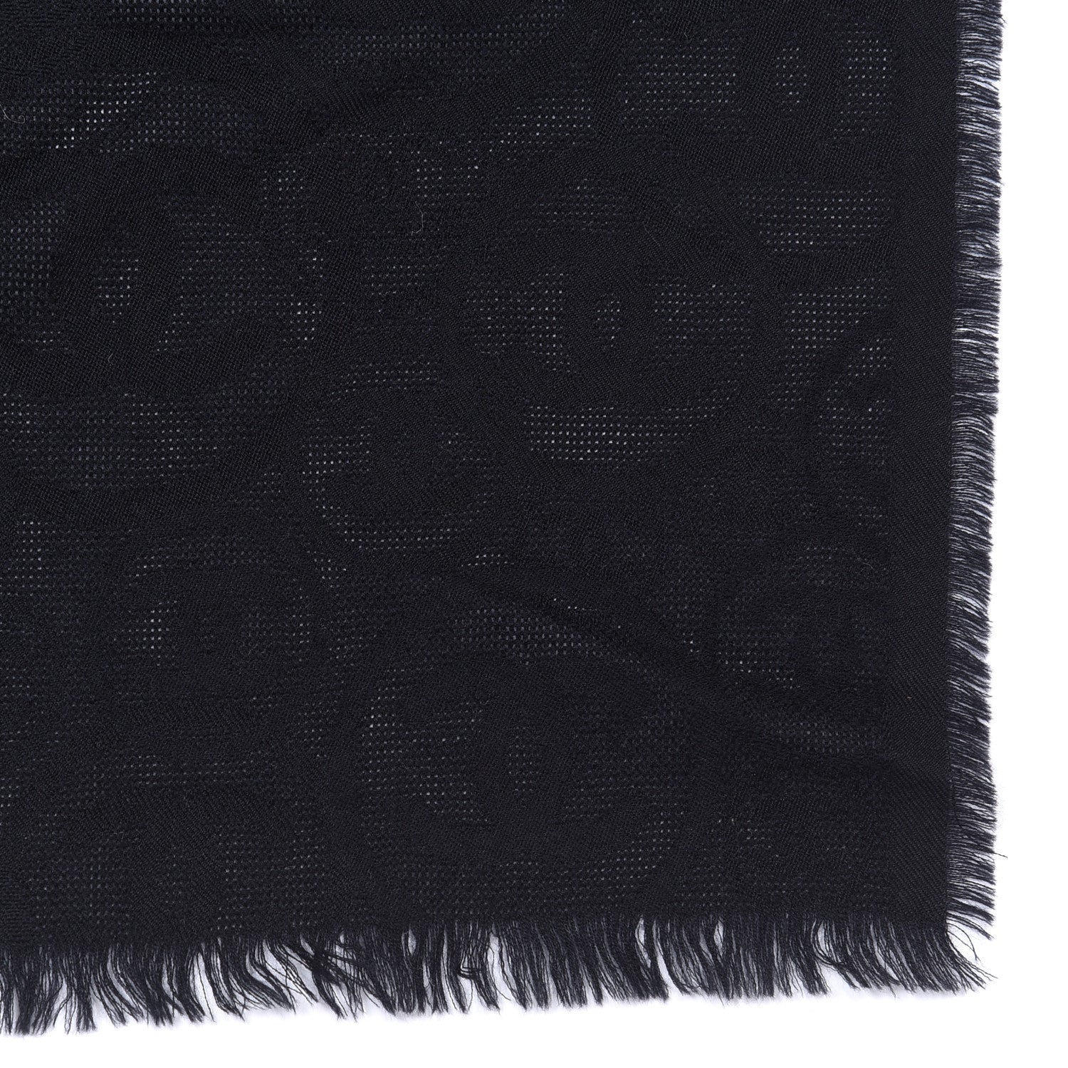 Chanel Cashmere CC Logo Scarf Black 5 of 5