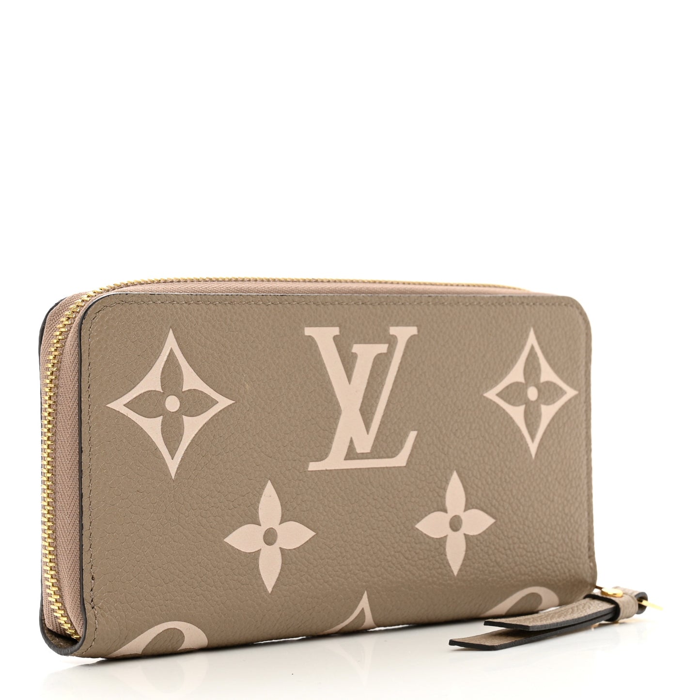Empreinte Monogram Giant Zippy Wallet Tourterelle Creme