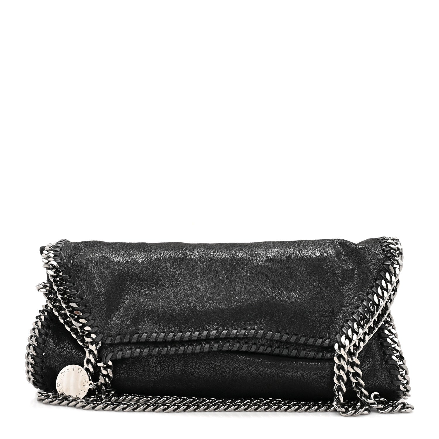 Stella McCartney Shaggy Deer Falabella Fold Over Tote Black 1 of 9
