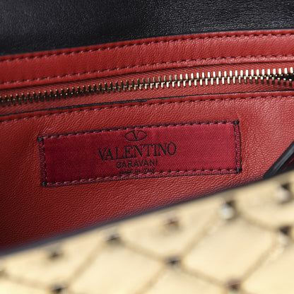 Valentino Garavani Metallic Nappa Rockstud Spike Wallet on Chain Mekong 8 of 10
