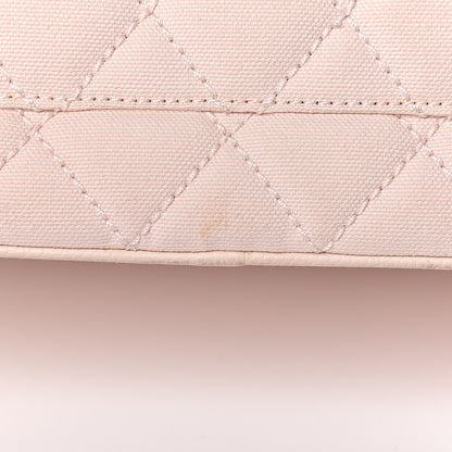 Chanel Canvas Quilted Medallion Tote Light Pink 22 of 27