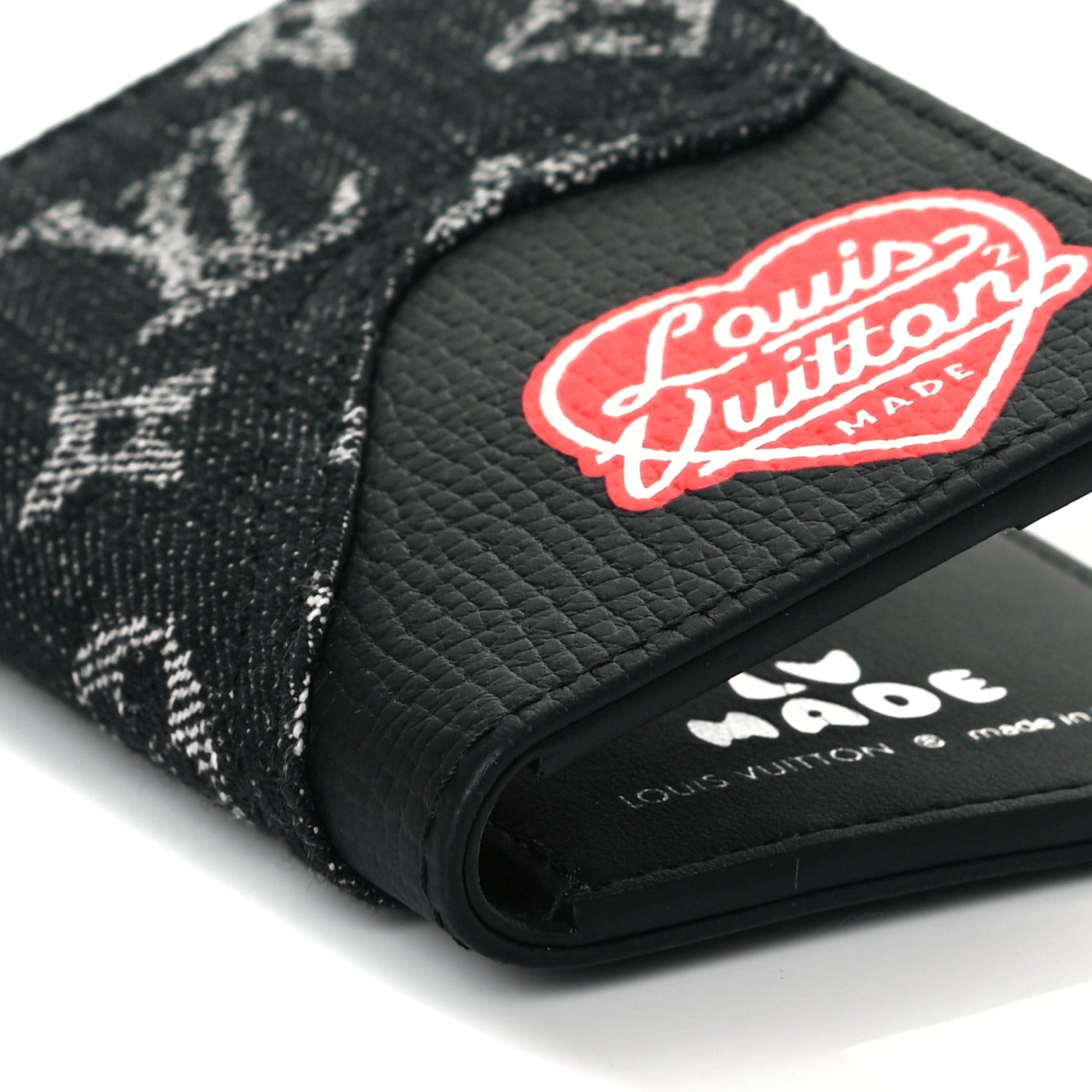 Louis Vuitton X NIGO Taurillon Monogram Denim Drip Pocket Organizer Black 6 of 8