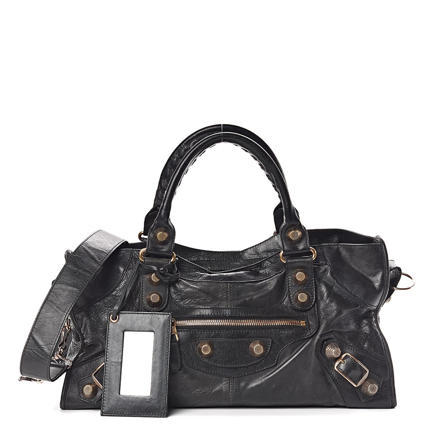 Agneau Giant 21 Rose Gold Hardware Part Time Black